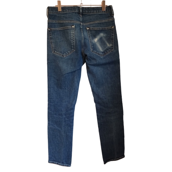 Everlane Distressed Fading Slim Straight Jeans - Picture 5 of 9